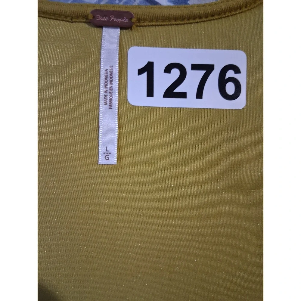 Y2k Free‎ people Babydoll Milkmaid Womens size Large Velvet Fairygrunge Puff Top - Picture 12 of 12